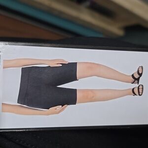 Hilary Radley Black Mid Rise Bermuda Shorts